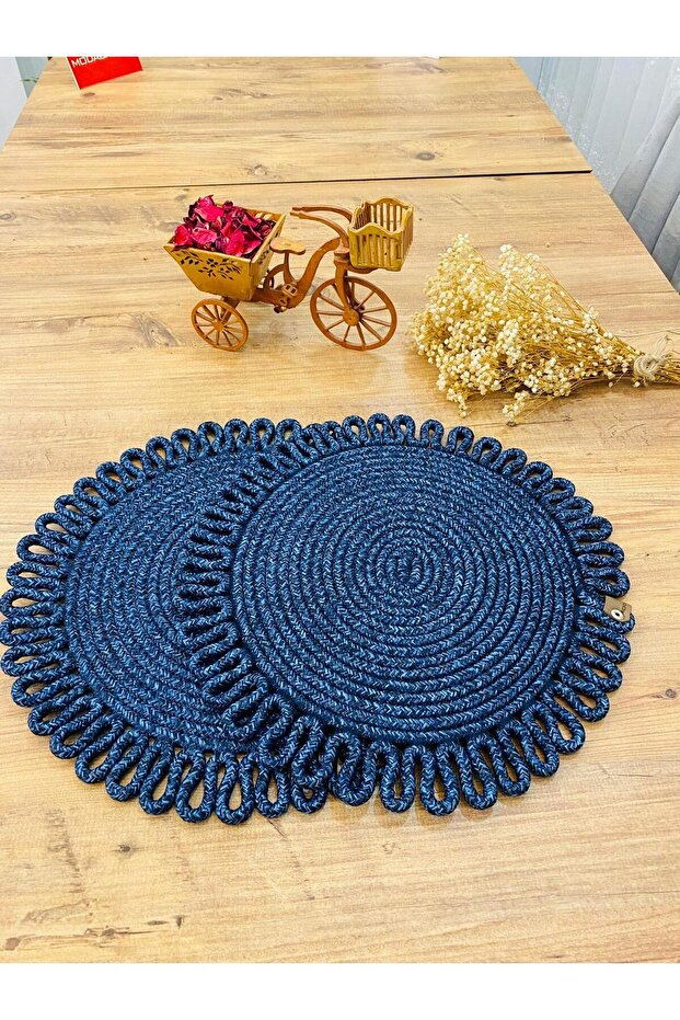 Presentation Plate Mat Jute Placemat American Service Set of 2