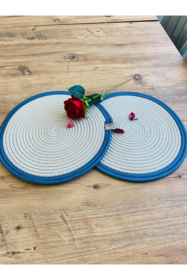 Presentation Plate Mat Jute Placemat American Service Set of 2