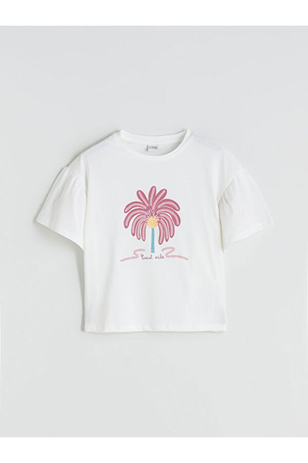 Timeless Clothing & Timeless Choices Zero Roba Collar Printed Girls' T-Shirt