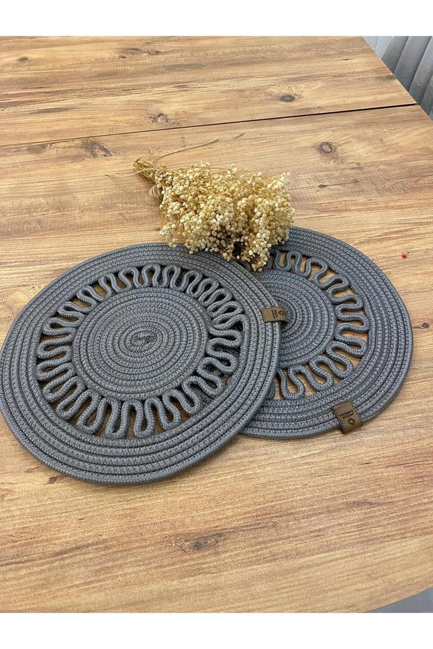 Presentation Plate Mat Jute Placemat American Service Set of 2