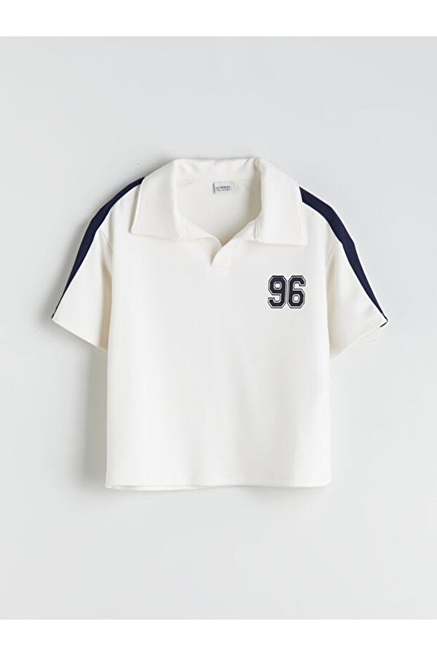 Esvab • Modern & Distinctive Devrik Roba Collar Girls' T-Shirt