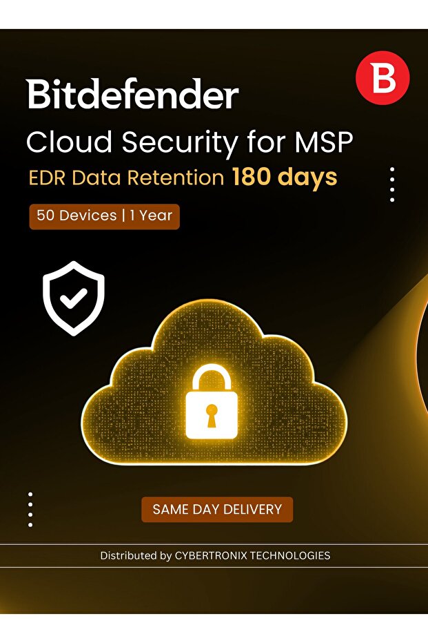 Cloud Security MSP-EDR Data Retention 180 days 50 Devices|Digital Lic| SAME DAY DELIVERY
