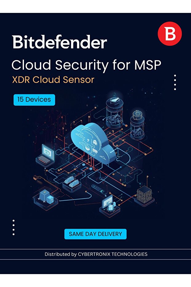 Cloud Security for MSP- XDR Cloud Sensor 15 Devices| Digital License | SAME DAY DELIVERY