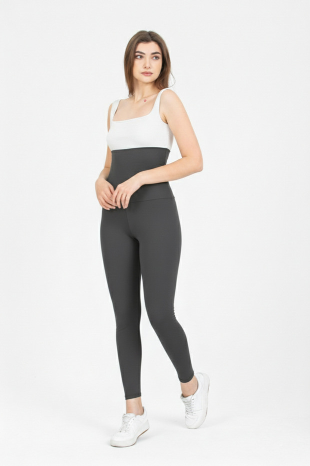 Recovery Extra High Waist Firming Gray Corset Leggings