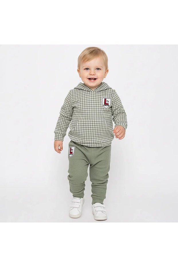 Baby Boy 2 Piece Seasonal Hooded Stylish Sports Baby Set