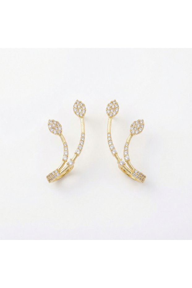 Steel Earrings Gold Color Women's Earrings