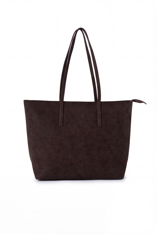 Vanessa Suede Women's Hand and Shoulder Bag Brown