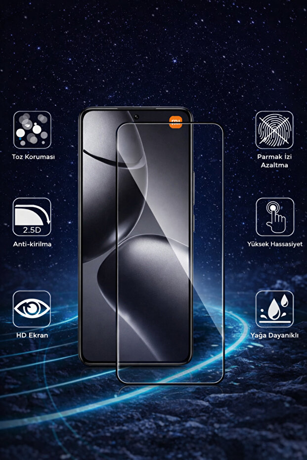 واقي شاشة Redmi Note 11 pro متوافق تمامًا مع السيراميك المضاد للكهرباء الساكنة ومقاوم للخدش - 2