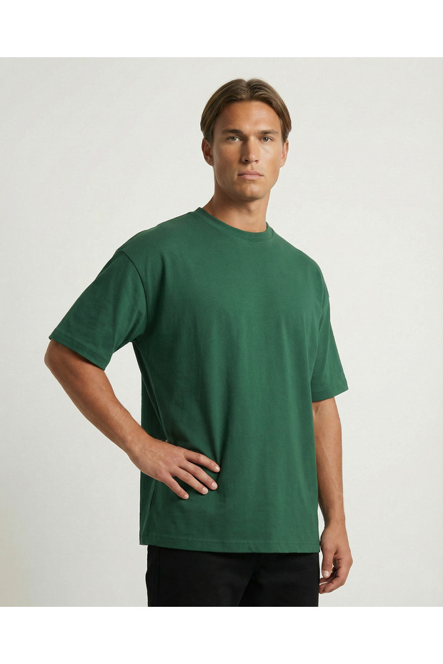 Oversize %100 Pamuk Tişört - 3