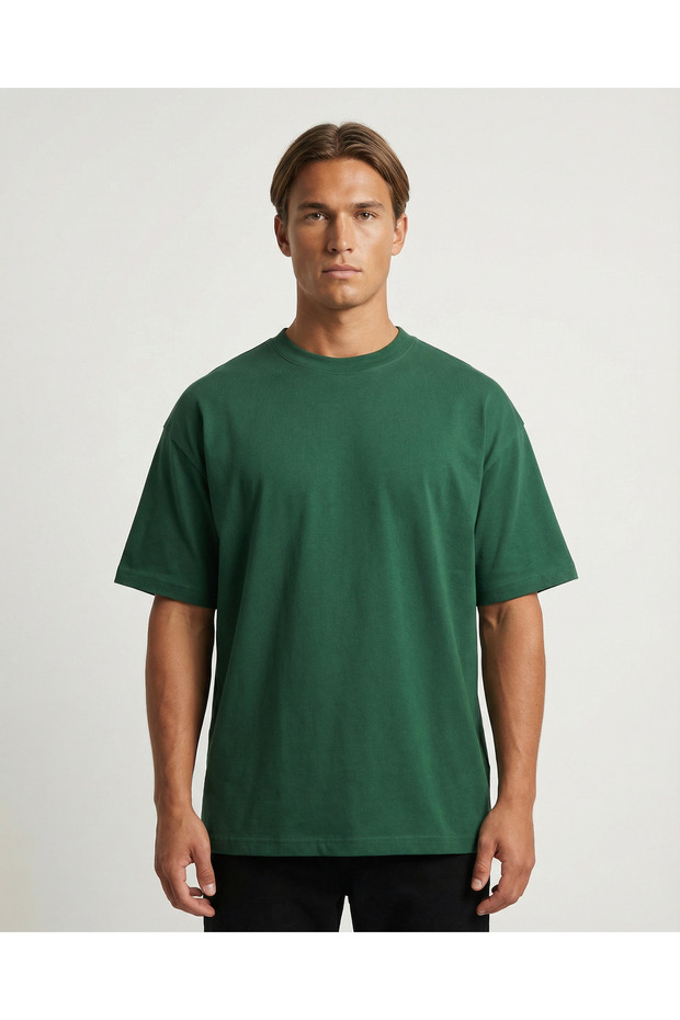 Oversize %100 Pamuk Tişört - 4