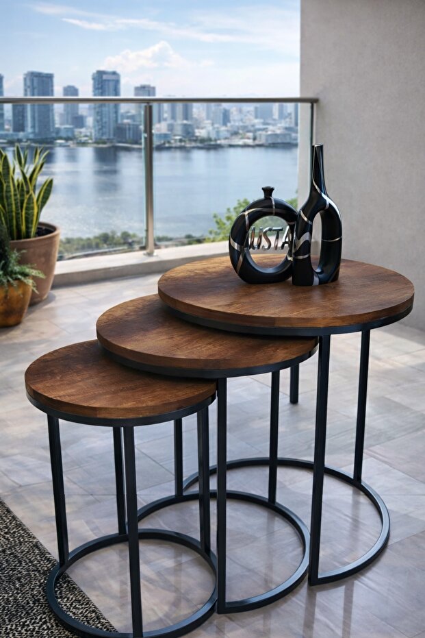 3lü C Lüx Zigon Servis Salon Sehpa - 2