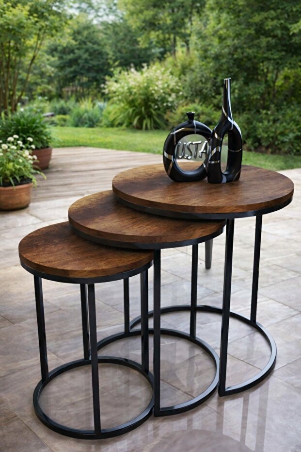 3lü C Lüx Zigon Servis Salon Sehpa - 1