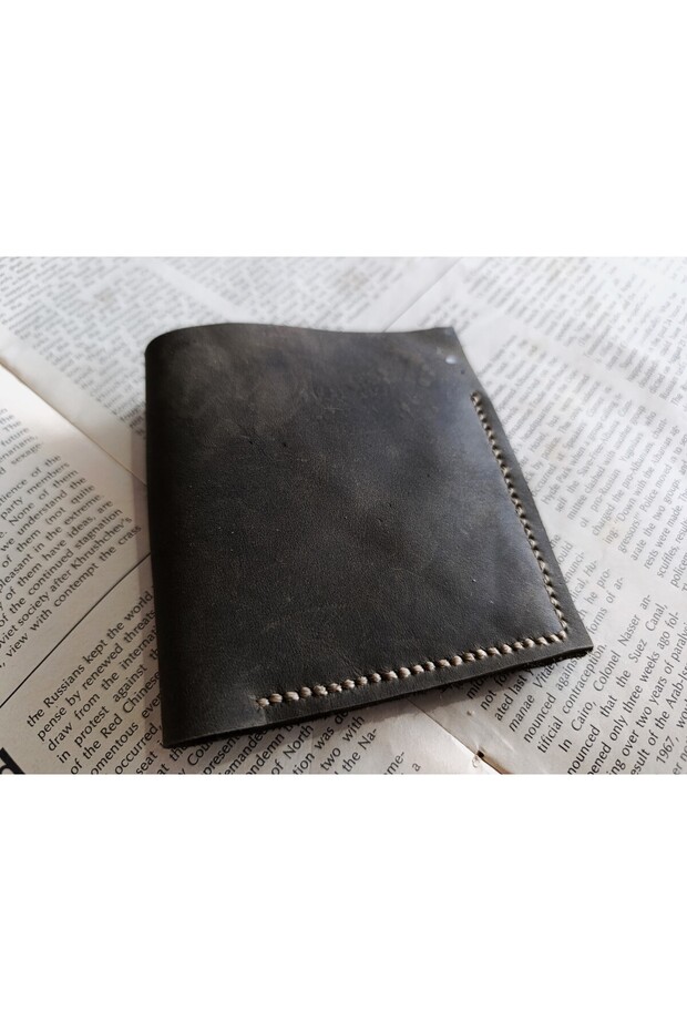 Genuine Crazy Leather Fully Handcrafted Minimalist Wallet in 21*10 Dimensions Nlu274