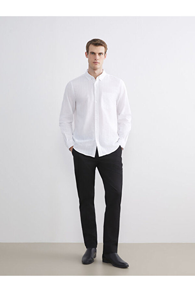Standardfit Gabardine Men's Chino Pants from Uzg Store for Style Enthusiasts
