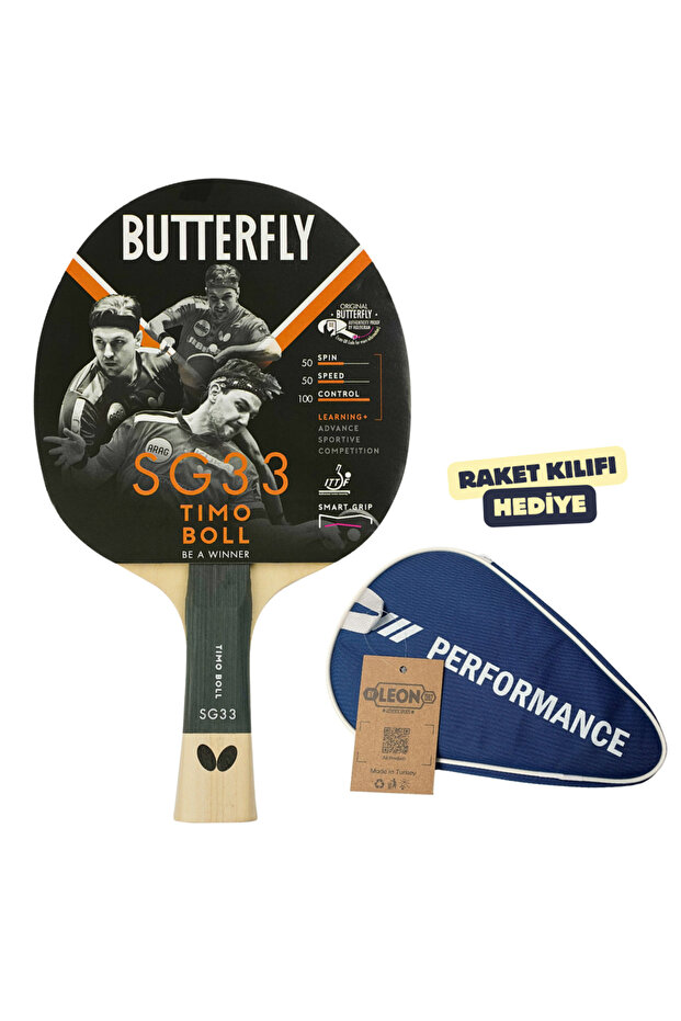 Timo Boll Sg 33 Table Tennis Racket Ittf Approved - with Racket Cover