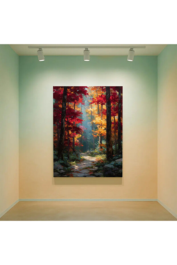 Sonbahar Ormanı Posteri - Kanvas - 3