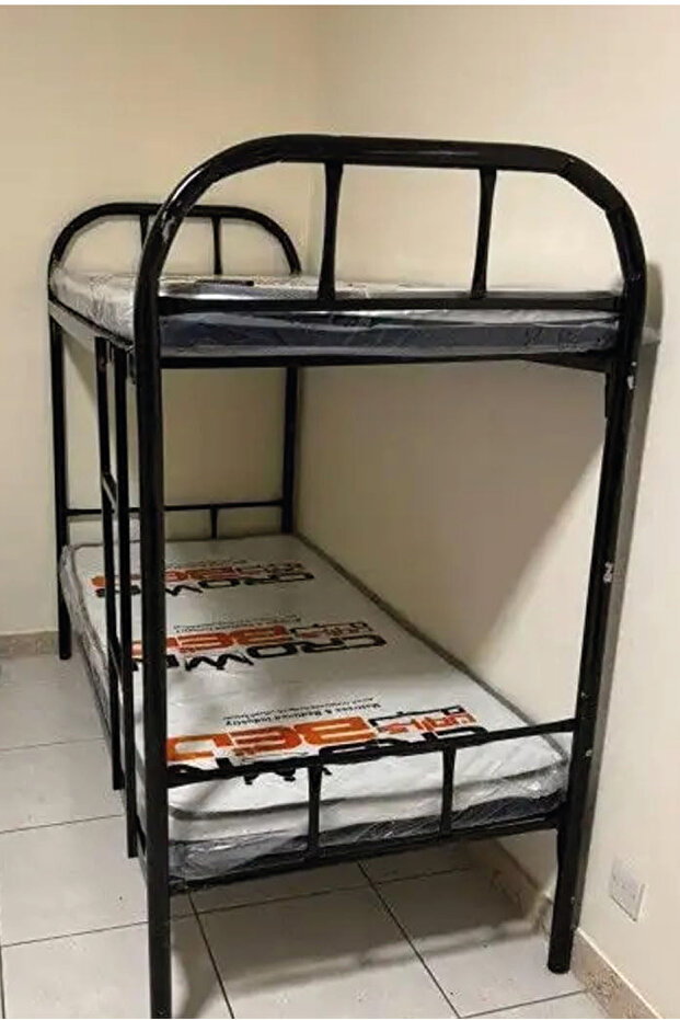 سرير حديد اسود دورين - 2