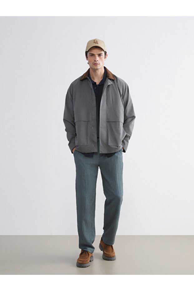 Quality Pieces from Çelebi Store Comfortable Fit Textured Men's Trousers