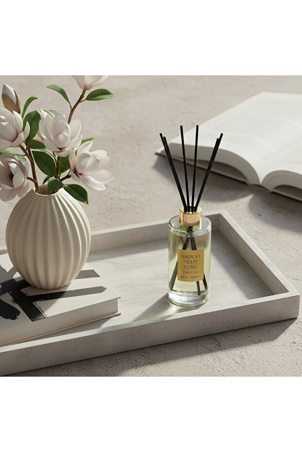 Evode Magnolia Violet Floral Reed Diffuser - 180 ml - 3