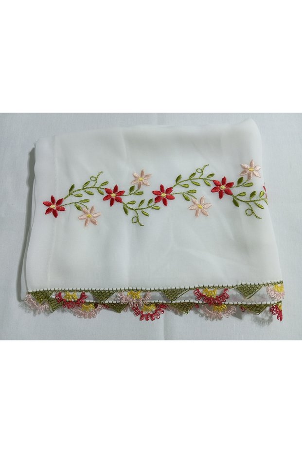 Needlepointed White Color Prayer Cloth