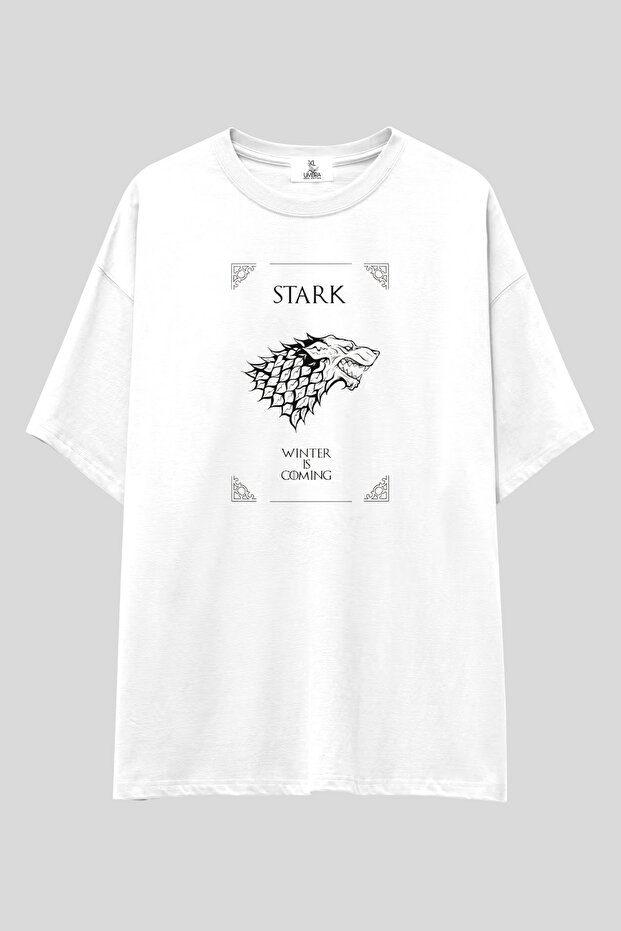 Westeros Haneler Series Oversize T-Shirt | Unisex 100% Cotton White Printed Design Tee