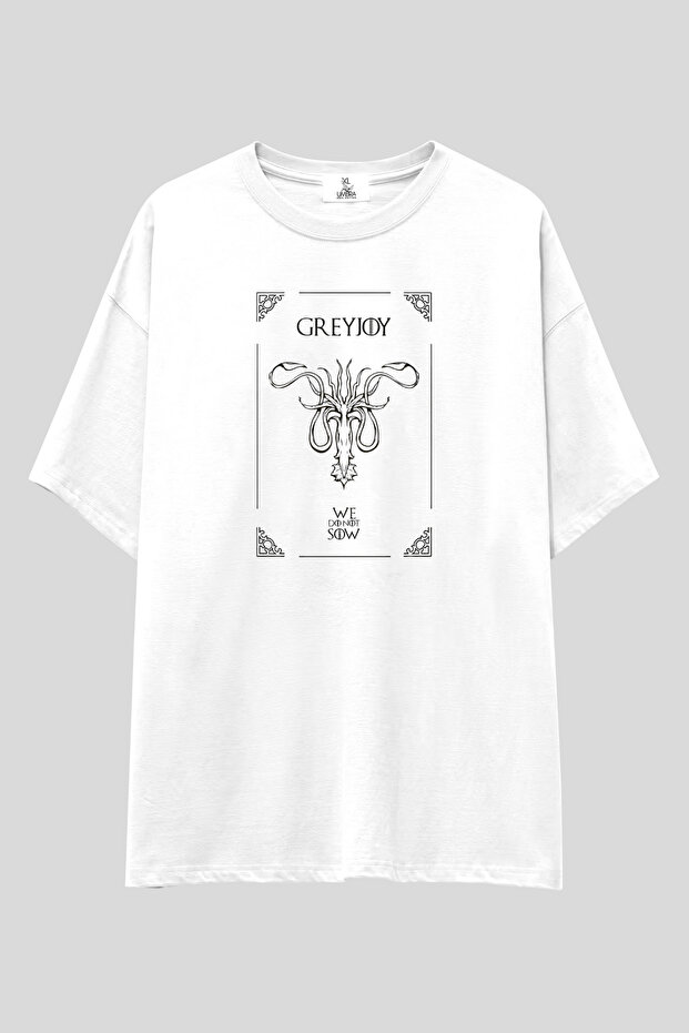 Westeros Haneler Series Oversize T-Shirt | Unisex 100% Cotton White Printed Design Tee