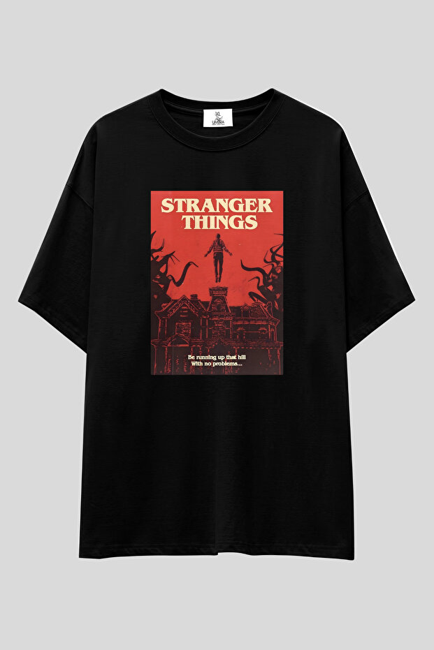 Stranger Things Max Running up That Hill Oversize T-Shirt | Unisex 100% Cotton Poster Print Tee