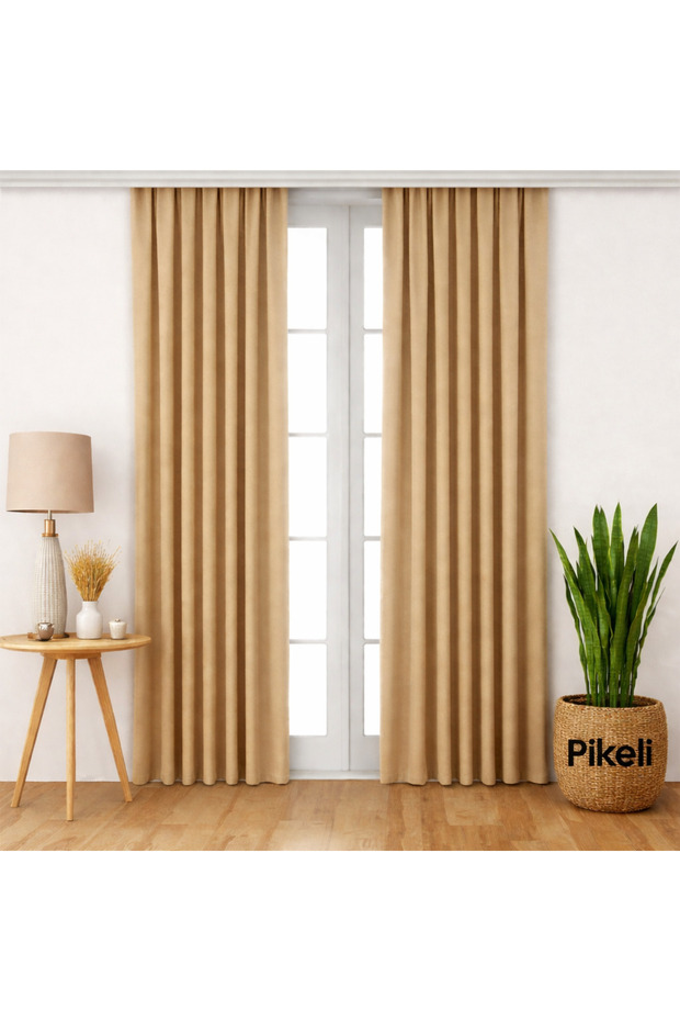 Luxury Blackout Blackout Curtain - Light Blocking - Heat & Sound Insulating (Kumbeji̇)
