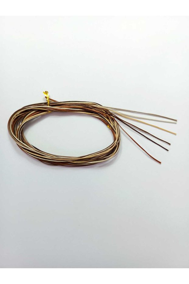 1 mm 1 Meter 6 Colors Waxed Cord (Total 6 Meters) Saddler Leather Sewing Necklace Bead Jewelry Design Bracelet Cord