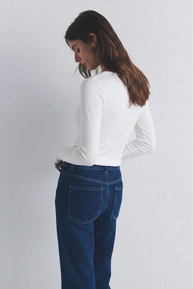 Dantel Şeritli Bluz - 2