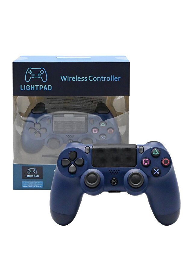 وحدة تحكم لاسلكية LIGHTPAD، عصا تحكم لجهاز بلاي ستيشن 4 والكمبيوتر الشخصي (أزرق منتصف الليل)