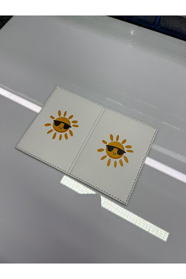 Sun White License Case - 3