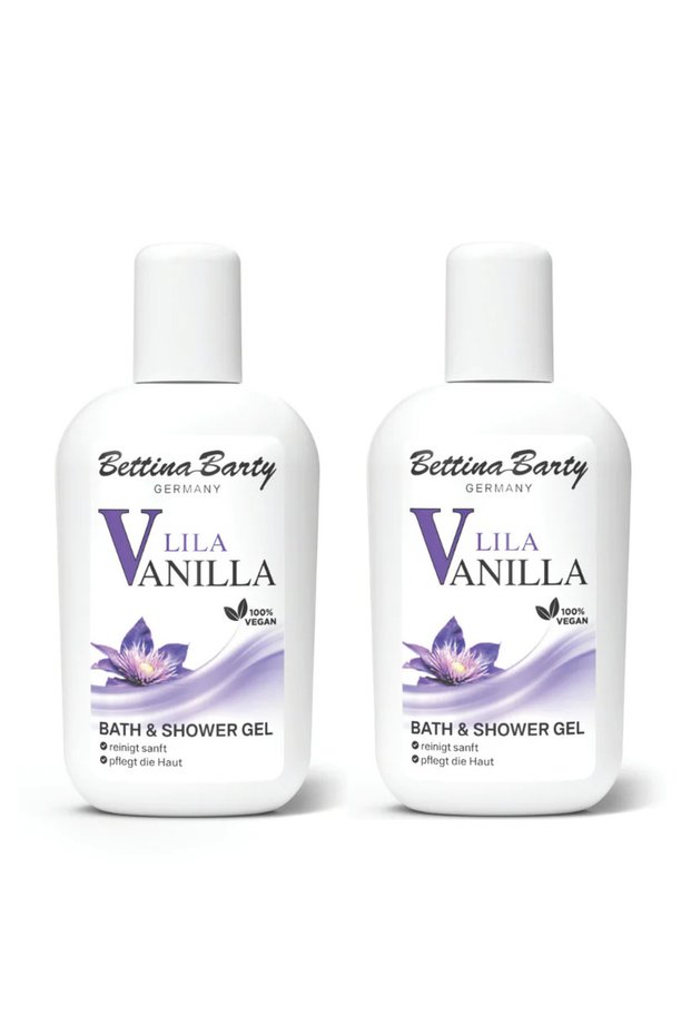 Lila Vanilla Bath & Shower Gel - Purple Vanilla Bath & Shower Gel Mini Size 50 ml 2 Pieces