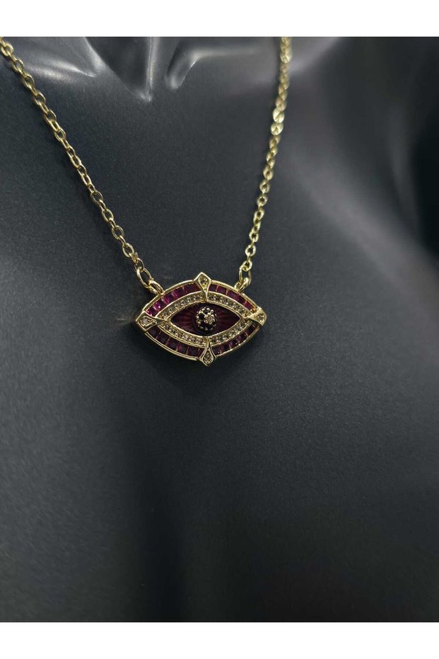 Red Eye Evil Eye Steel Women's Necklace Jewelry Accessory Daily Use Love Lover Luck Gift