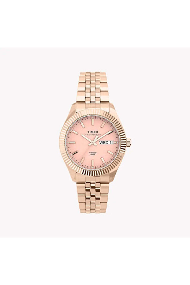 Women's Rose Gold Watch, Pink Dial | Tw2u78400