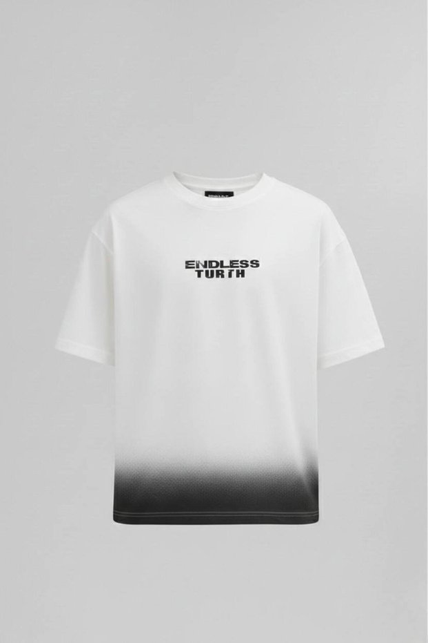 Men's Oversize Front and Back Printed T-Shirt