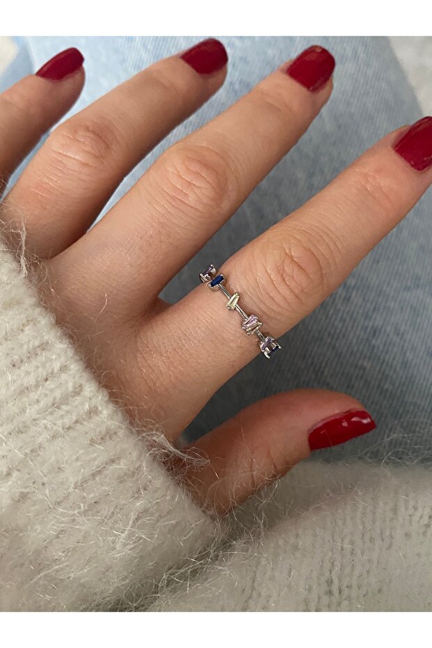 Limited Edition - Minimal Zircon Stone Bottom Adjustable Women's Ring