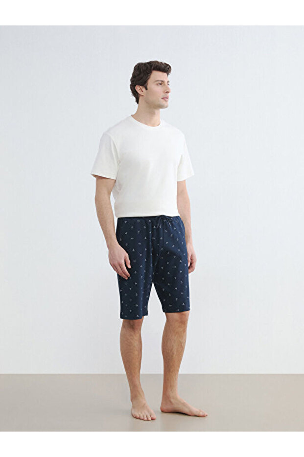 I Standardpattern Embroidered Pajama Bottom Shorts from Freezen Store