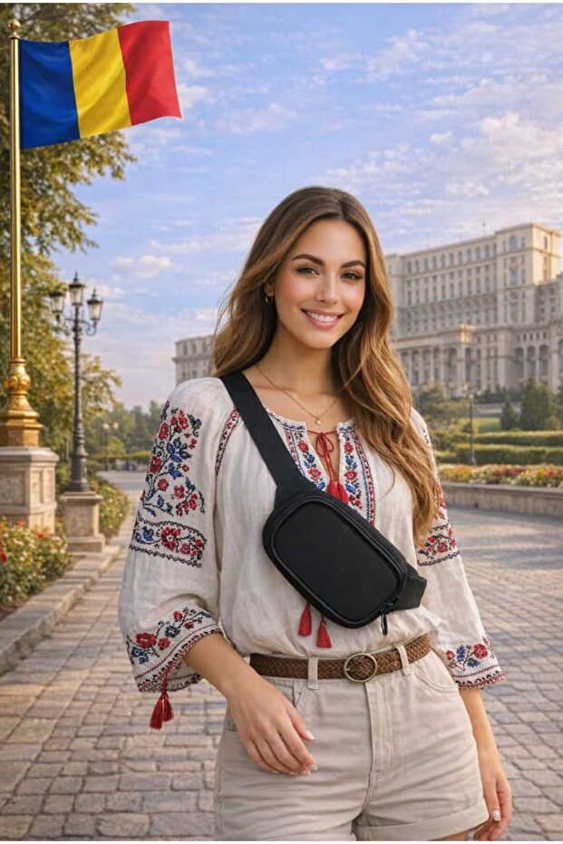 حقيبة كروس بودي نسائية سوداء، بتصميم يومي، مع حزام للكتف، تصميم عصري.