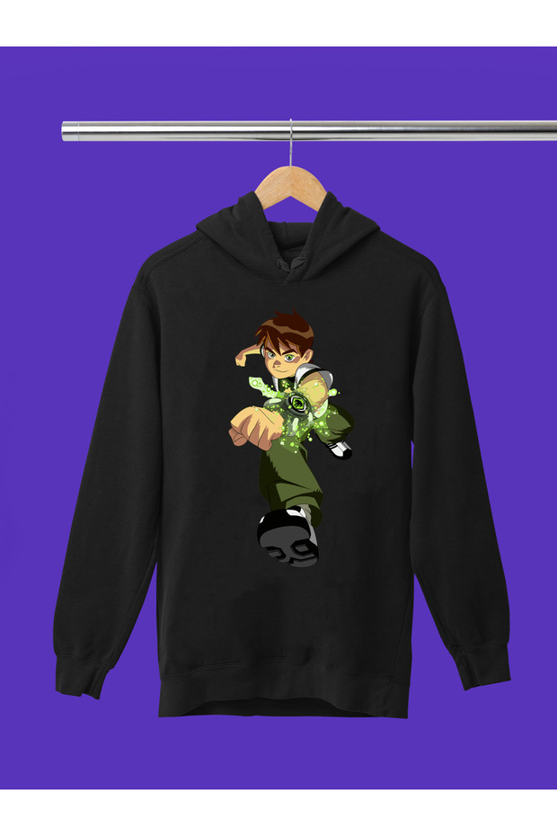 Ben10 Printed 3-Yarn Quality Soft Texture Hooded Children's Sweatshirt