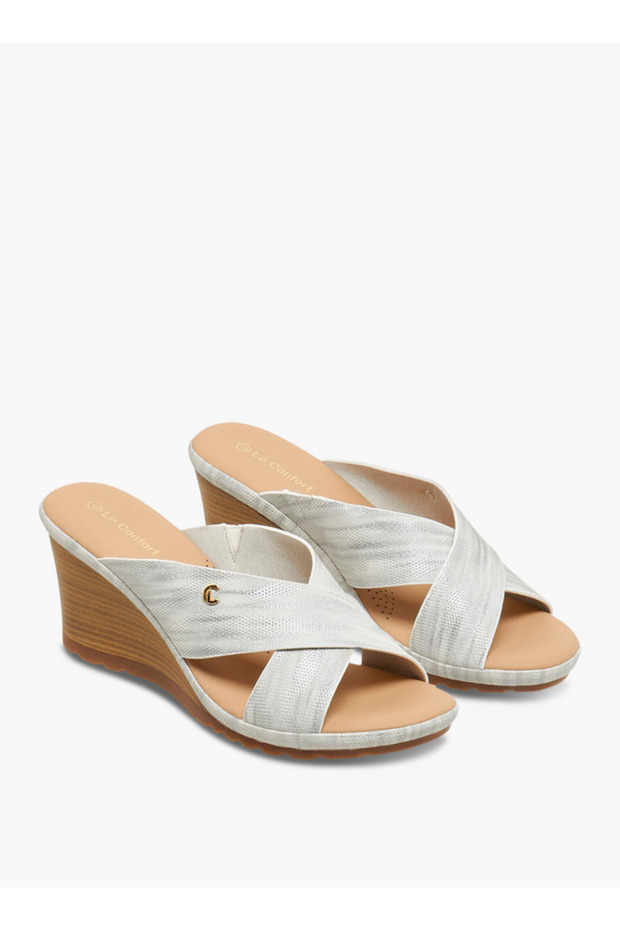 Women Cross Strap Wedge Heel Sandals
