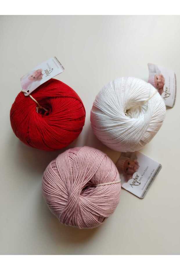 Baby Pure Cotton Hand Knitting Yarn Mixed Color Triple Sets
