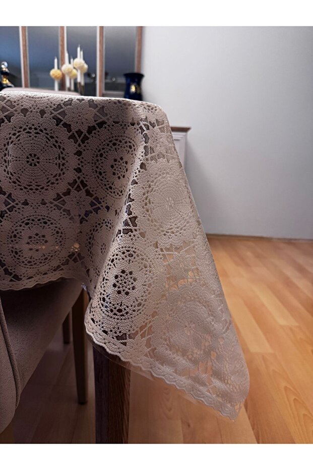 Fiber Pvc Oilcloth Patterned Wipeable Liquid-Proof Tablecloth Patterned - 3