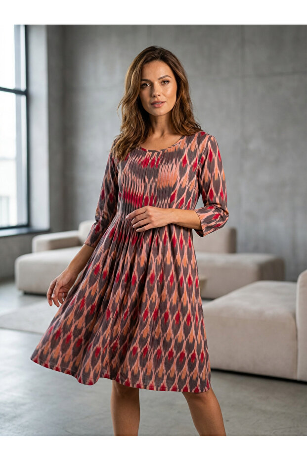 Rochie scurta din Ikat - 1