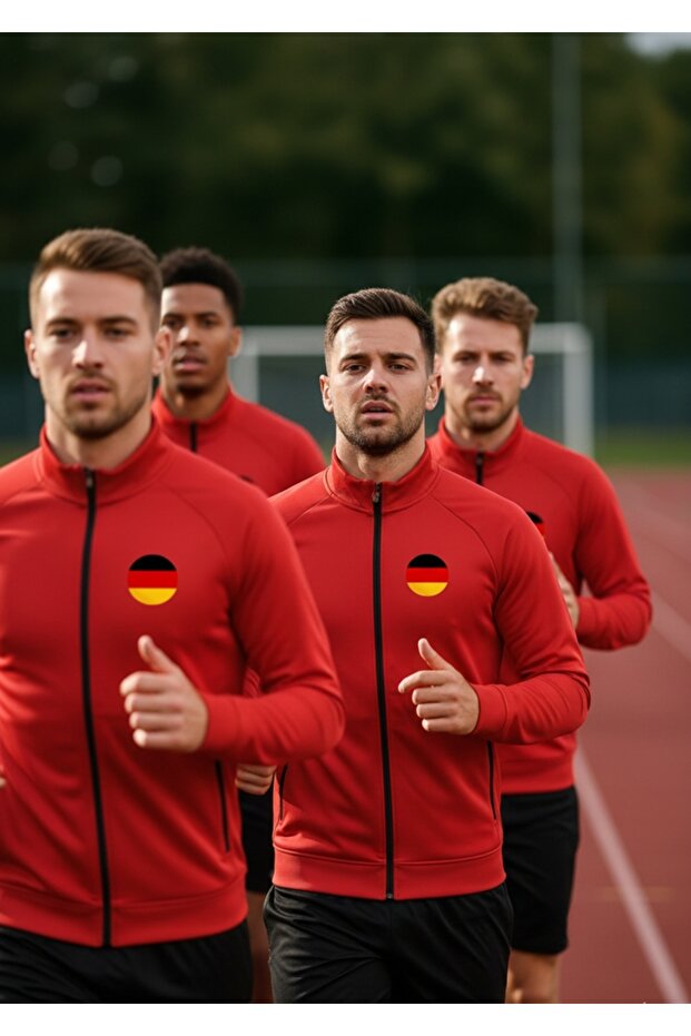 Deutschland Almany Full Zipper Diver Fabric Tracksuit Top