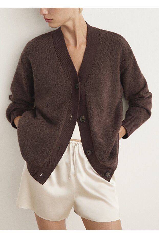 Contrast Detailed Knitwear Jacket