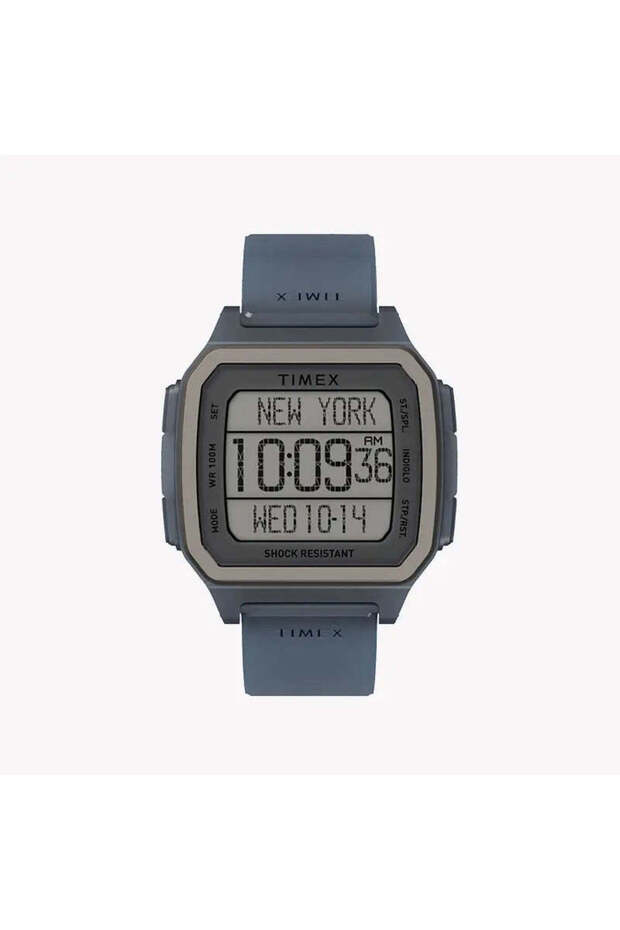 Men's Blue Silicone Watch, Resin Square Case | Tw2u56500