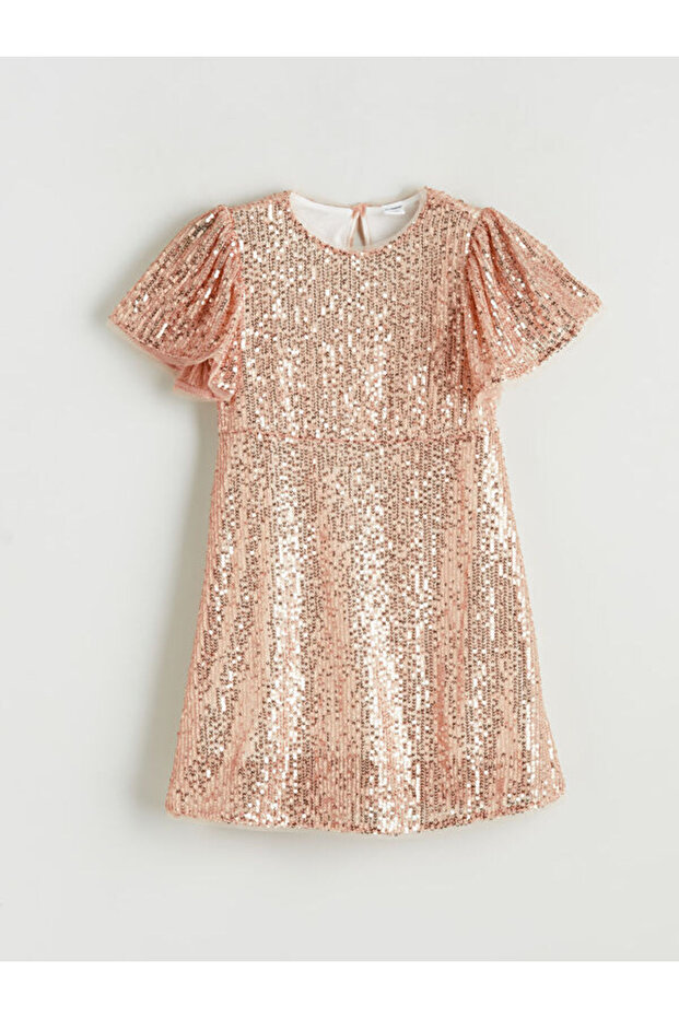 I Zero Roba Collar Sequin Embroidered Girls' Dress from Freezen Store