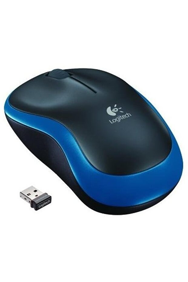 Mouse M185, USB, Albastru - 1