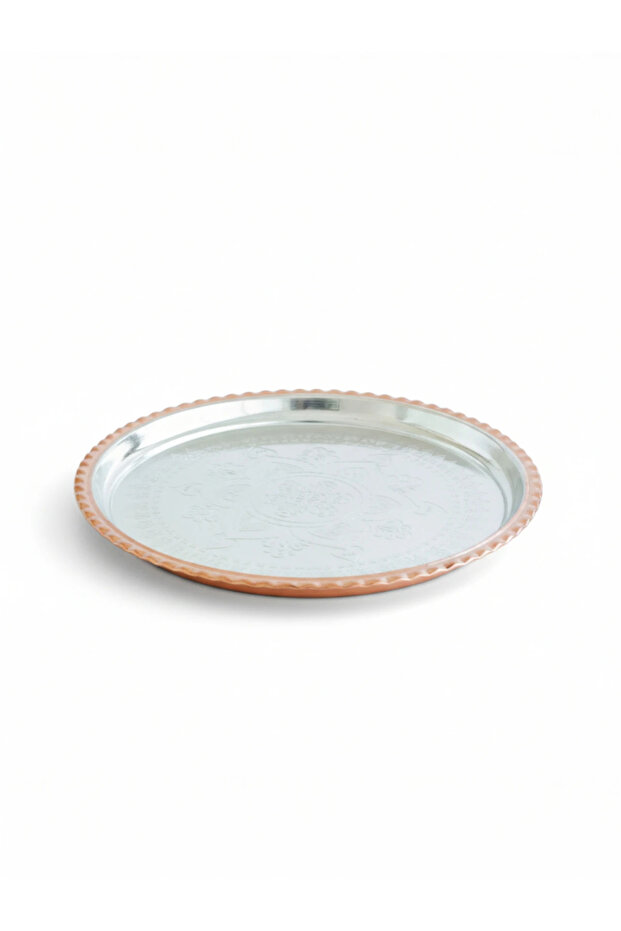 Engraved Copper Presentation Tray 27 cm